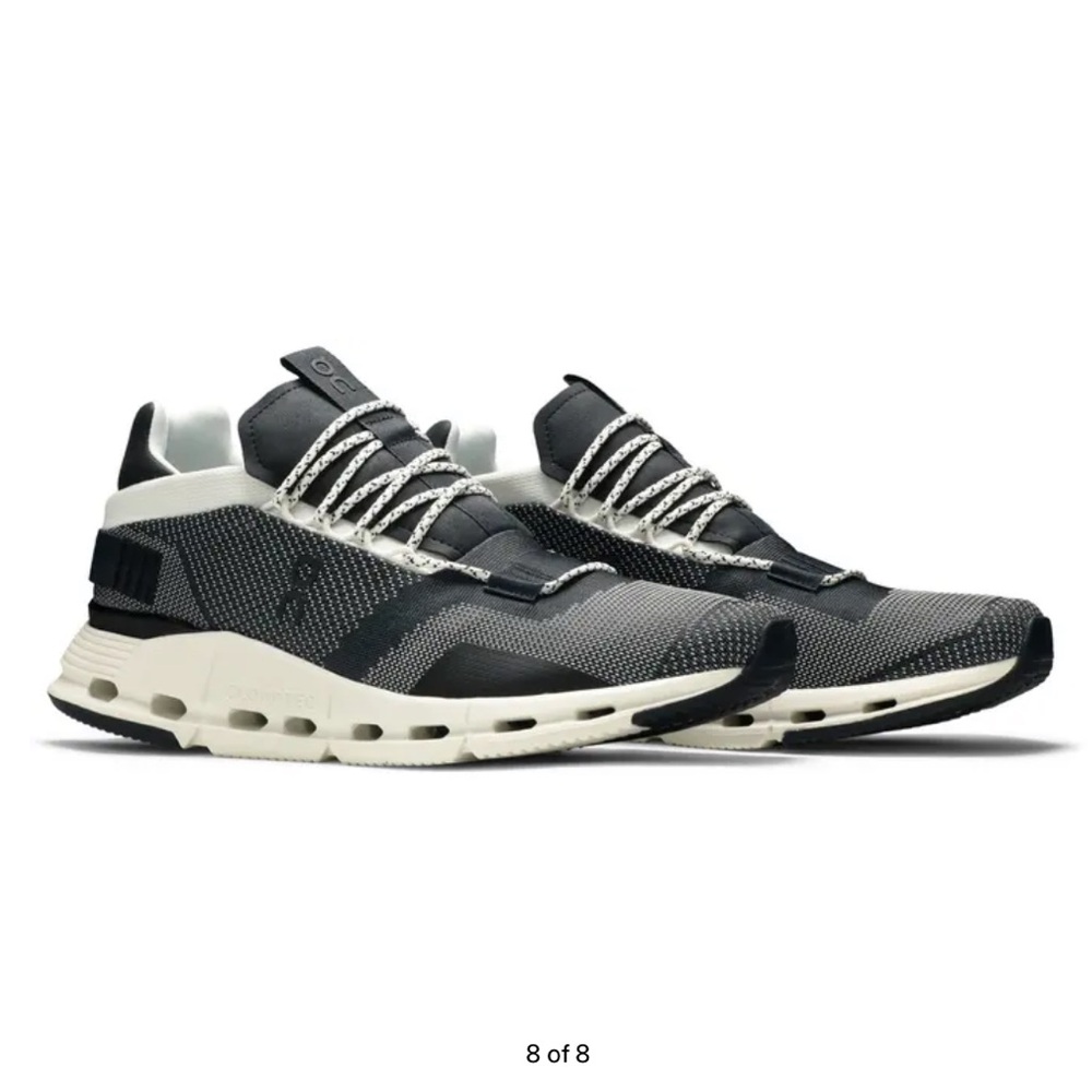 On Cloud Cloudnova Sneakers – Women’s Size 7.5 – Black & White
